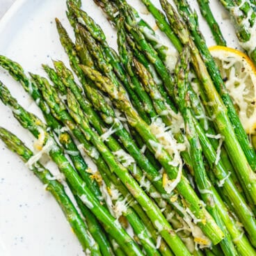 Baked asparagus