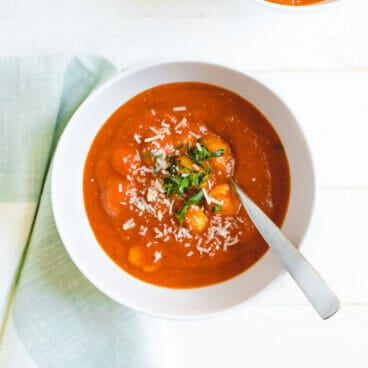 Tomato basil gnocchi soup recipe